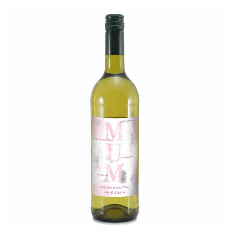 Personalised Me to You MUM White Wine £20.00